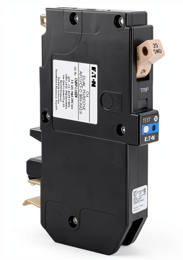 CUTLER HAMMER 20 Amp AFCI/GFCI Circuit Breaker Plug-On Neutral-0