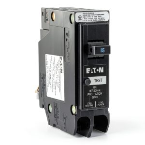 Cutler-Hammer 15 Amp Single Pole GFCI Circuit Breaker Plug-On Neutral-0