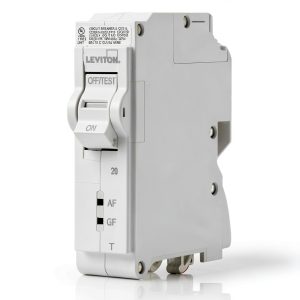 Leviton LB120-DFT 20A 1-Pole Plug-On AFCI/GFCI Circuit Breaker White-0