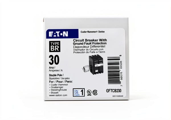EATON GFTCB230 Cutler Hammer Ground Fault Circuit Breaker 30A 2 Pole-2