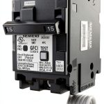 SIEMENS Q215GF Ground Fault Circuit Interrupter, 15 Amp, 2-Pole GFCI Circuit Breaker Replaces QF215A-0