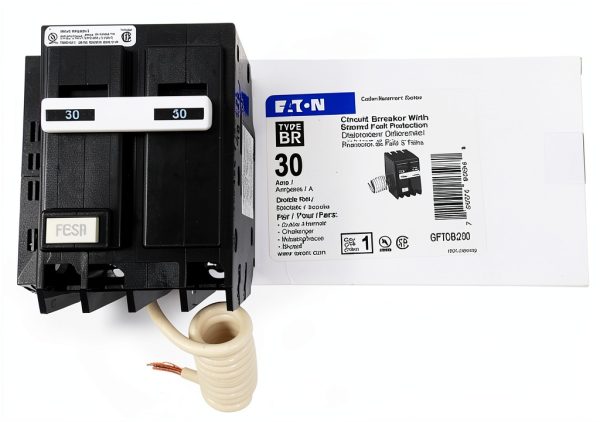 EATON GFTCB230 Cutler Hammer Ground Fault Circuit Breaker 30A 2 Pole-0