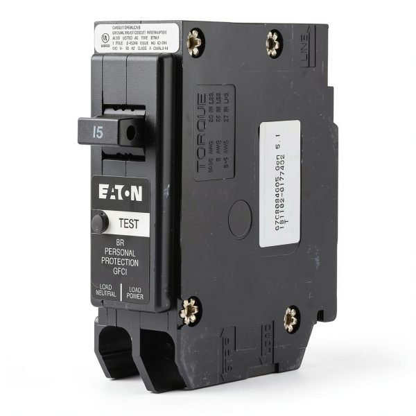 Cutler-Hammer 15 Amp Single Pole GFCI Circuit Breaker Plug-On Neutral-2