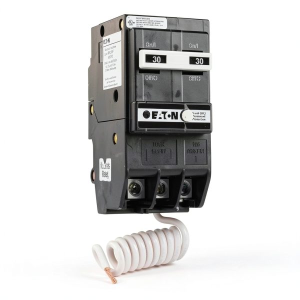 CUTLER HAMMER 30A Pole GFCI Circuit Breaker 120/240V Pigtail UL-0