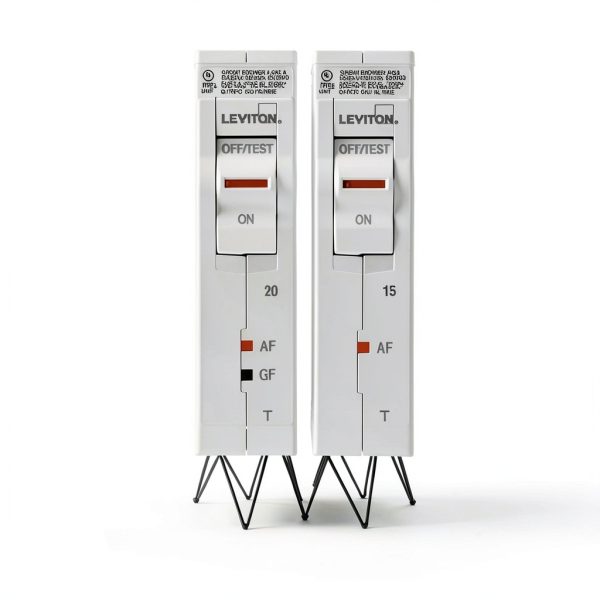 Leviton LB120-DFT 20A 1-Pole Plug-On AFCI/GFCI Circuit Breaker White-2