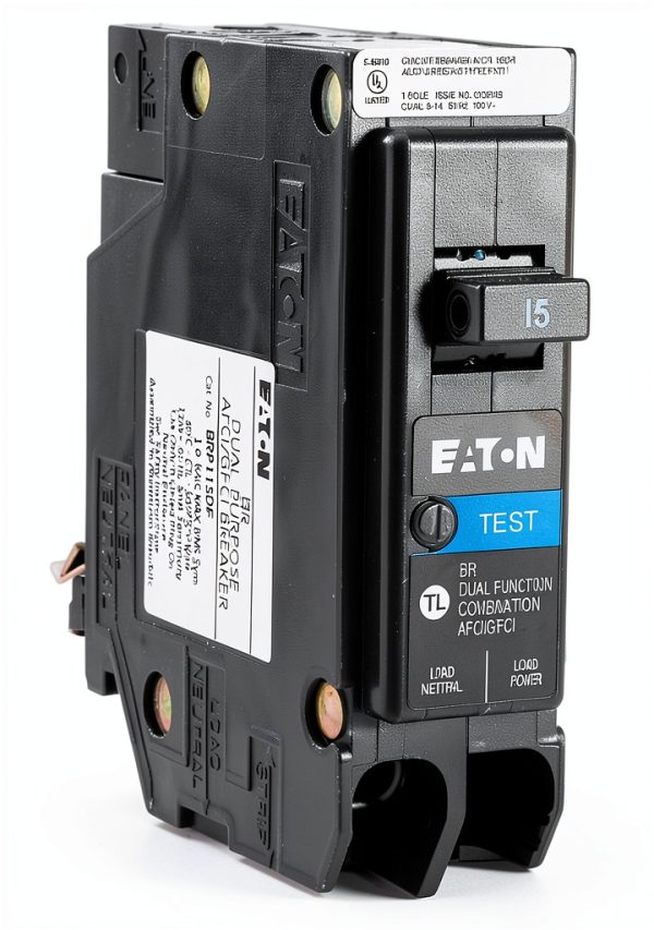 Cutler Hammer 15 Amp Circuit Breaker AFCI GFCI Dual Function BRP115DF-0