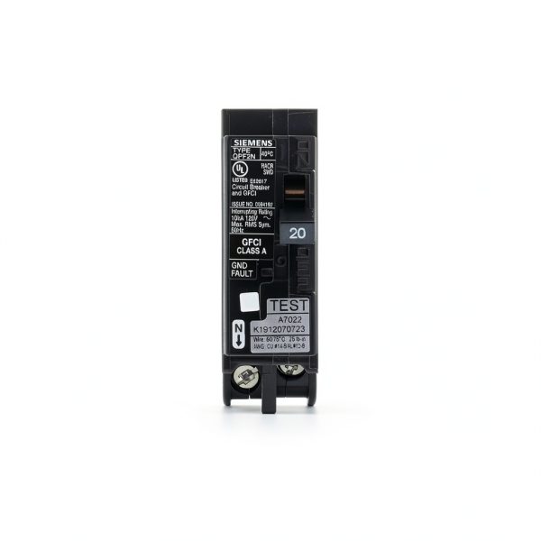 20 Amp 1-Pole GFCI Plug-On Neutral Circuit Breaker Siemens UL Listed-1
