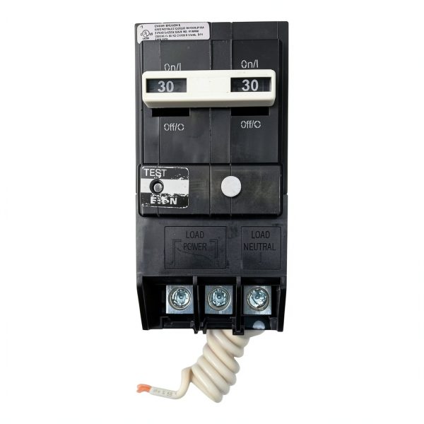 Eaton BRN230GF GFCI Circuit Breaker 30A 10KAIC Two-Pole 120/240V-2