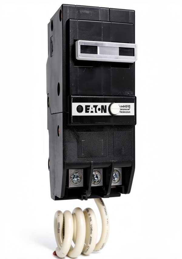 Eaton BRN250GF GFCI Circuit Breaker 50A 10kAIC 2‑Pole 120/240V Black-0