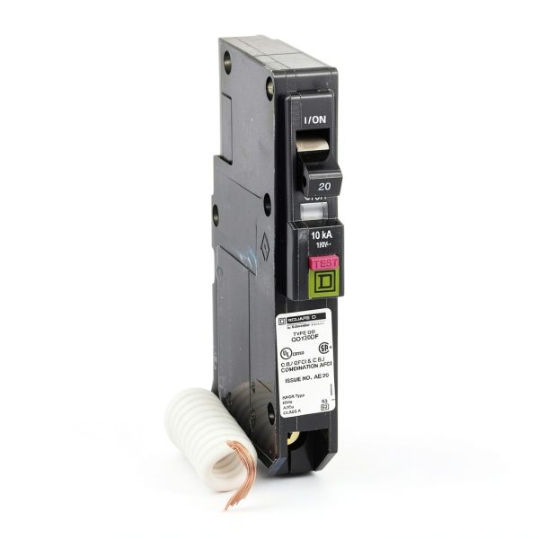 Square D QO120DFC 20A Single-Pole Dual Function CAFCI GFCI Breaker-0