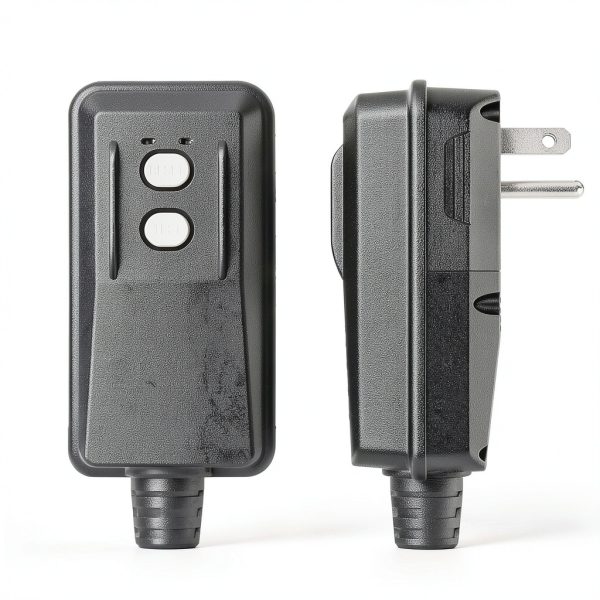 Auto-Monitoring GFCI Replacement Plug LOLARAN 15A Reset Black-5