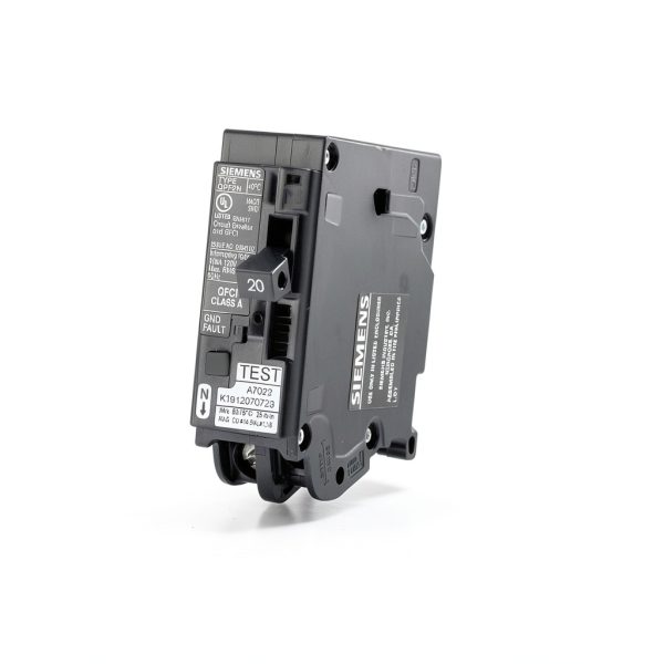 20 Amp 1-Pole GFCI Plug-On Neutral Circuit Breaker Siemens UL Listed-0